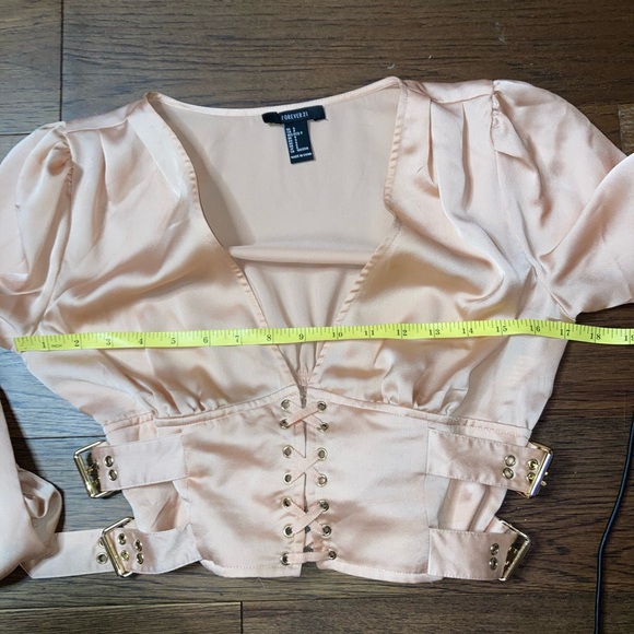 Forever21 Deep V-neck Crop Top Small - Picture 13 of 16